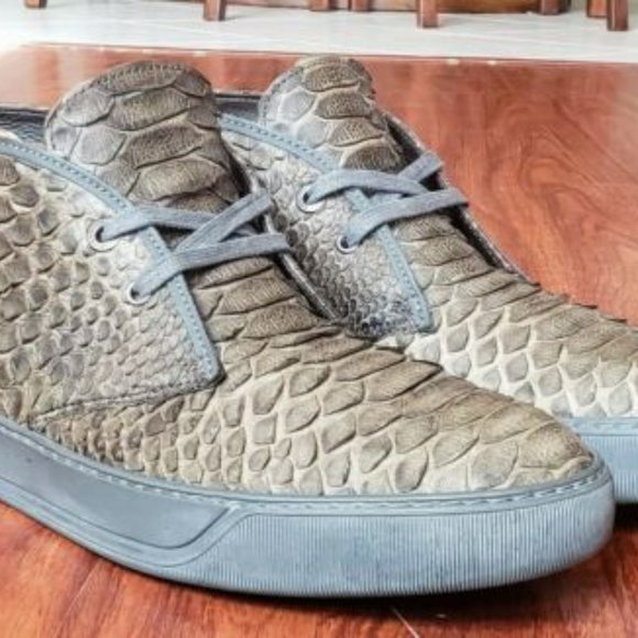 Lanvin Python Mid Top Chukka Desert Boots - Men\'s Size 10 main image 9